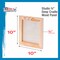 Unfinished Cradled Wood Panels for Painting, 4 Pack of 10x10 inch - Studio Birch Wooden Canvas Boards 3/4" Deep - Mixed-Media Craft, Acrylic, Oil, Encaustic, Paint Pouring Panel Board